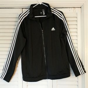 adidas Iconic Tricot Track Jacket With Stand-Up Collar and Pockets